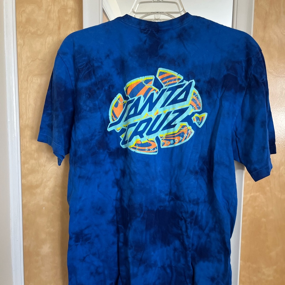 Santa Cruz Blue Tee with Black Label